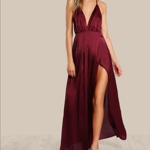 Open back maxi dress